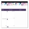 Blueline Passion Monthly Deskpad Calendar, Chipboard Back, Floral, 22x17, 2020 C194113